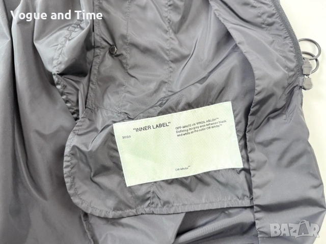 Off-White яке/дъждобран - размер XS (пасва на L) - като ново, снимка 11 - Якета - 54651807