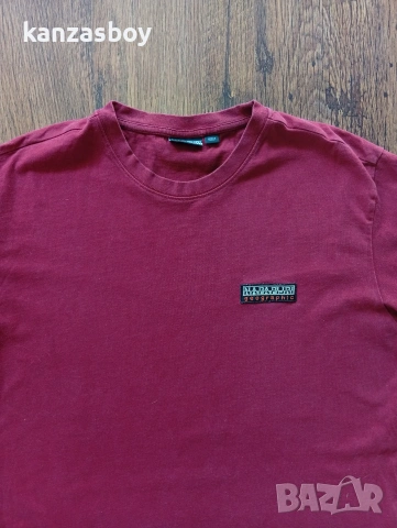 NAPAPIJRI Sase Tee Cherry Bordeaux - мъжка тениска р-р M, снимка 2 - Тениски - 55054855