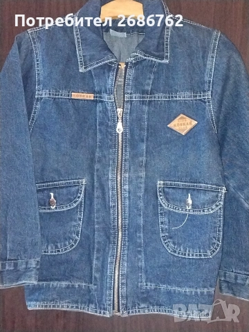 Дънкова сакетка размер до 122-128см., снимка 3 - Детски якета и елеци - 54007202