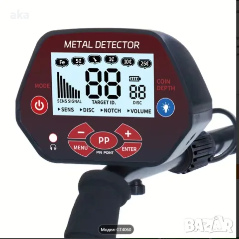 металотърсач GT-4060 Металотърсач с висока чувствителност LCD дисплей НОВ, снимка 12 - Други - 55304543