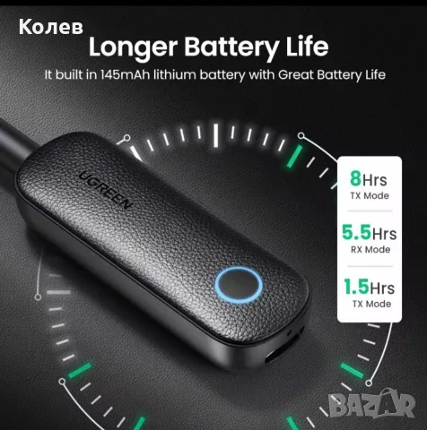 Bluetooth receiver- transmitter Ugreen, снимка 4 - Други - 55332952