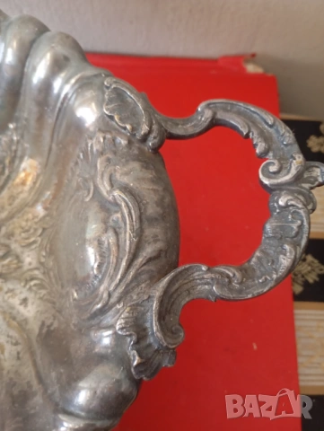 Антична италианска посребрена купа  , снимка 3 - Други ценни предмети - 54252615