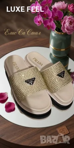 Prada ⚜️ Miu Miu ⚜️ Gucci ⚜️Дамски Чехли , снимка 3 - Чехли - 55363363