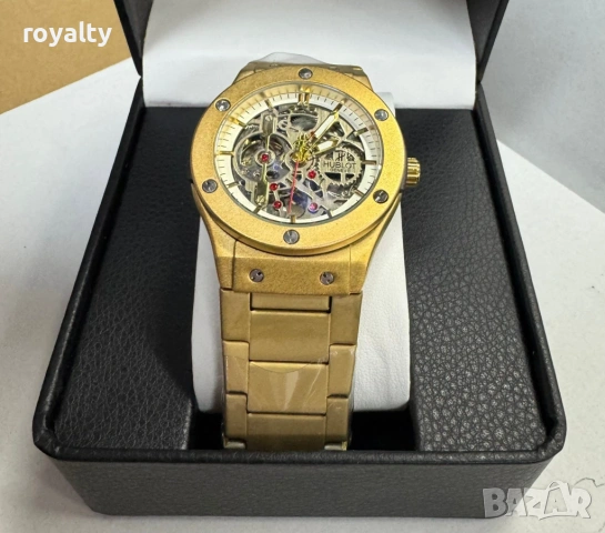 HUBLOT Нов Мъжки Часовник Два Цвята , снимка 2 - Мъжки - 54431121