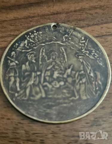 Медальон/ кръщенка, снимка 2 - Нумизматика и бонистика - 53983244