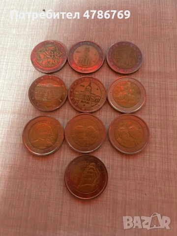 Монети с номинал 2€ 