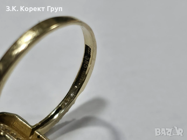 Дамски златен пръстен 14К 585 / 2.17 гр, снимка 6 - Пръстени - 55194735