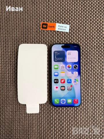 НОВ*Iphone 17 Pro*ЛИЗИНГ  41€/м 256GB Deep blue айфон 17 про Син, снимка 6 - Apple iPhone - 55011951