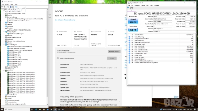 HP Elitebook 855 G7 FHD IPS Ryzen 5 PRO 4650U/256GB/16GB/4G LTE, снимка 10 - Лаптопи за работа - 54726715