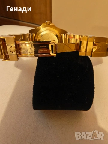 Мъжки часовник Submariner Gold / Black – Автоматик, снимка 7 - Мъжки - 55003654