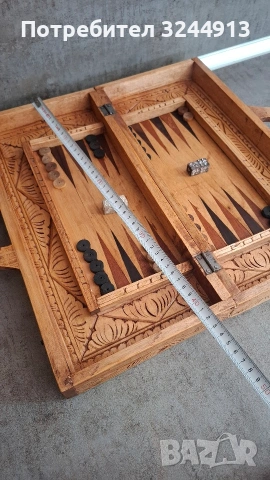 Стар дървен шах и табла , снимка 10 - Шах и табла - 54316430