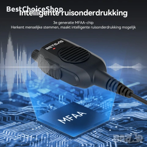 Retevis HM005 водоустойчиво двупосочно радио с микрофон и говорител, снимка 10 - Друга електроника - 54175552