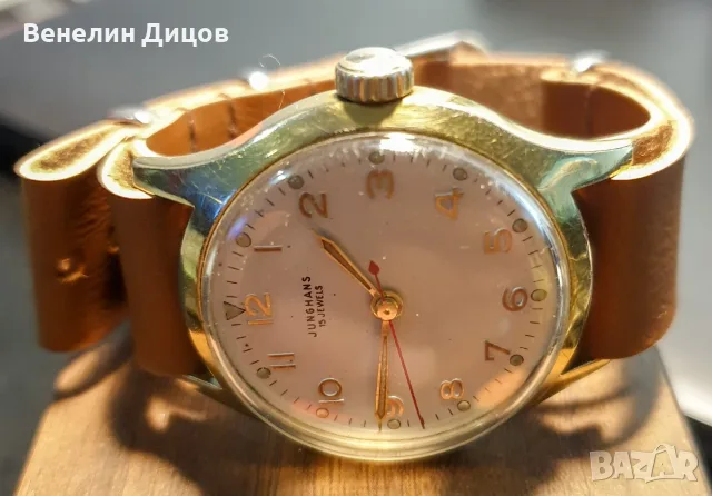 Механичен часовник Junghans в прекрасно състояние, снимка 3 - Мъжки - 55446794
