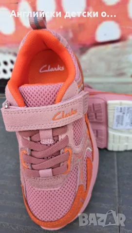 Английски детски маратонки с естествена кожа-Clarks, снимка 6 - Детски маратонки - 55336644