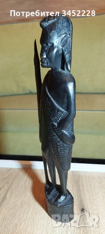 Дърворезба масив за ценители 39см , снимка 3 - Декорация за дома - 54000104
