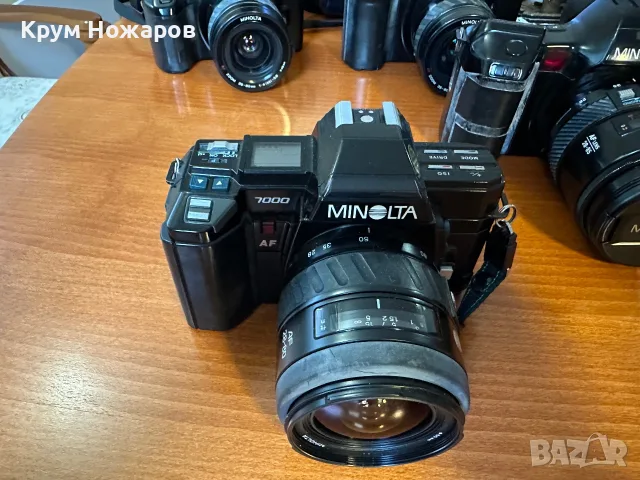 Продавам Фотоапарат MINOLTA 7000 AF . Обектив  Minolta AF zoom. 28-80mm. 1:4(22)-5.6. , снимка 2 - Фотоапарати - 55353487