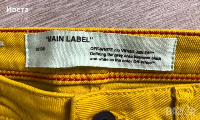 Дамски дънки OFF WHITE VIRGIL ABLOH, снимка 3 - Дънки - 55394197
