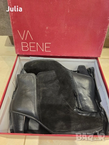 Дамски кожени боти VA BENE номер 41, снимка 5 - Дамски боти - 54304784