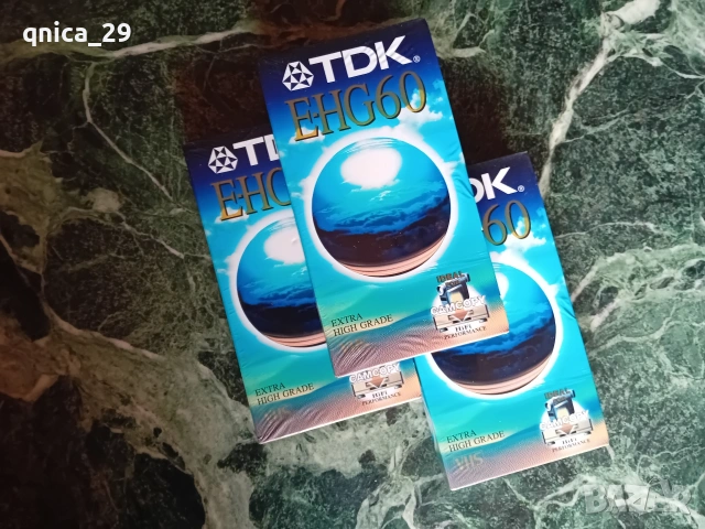 TDK E-HG 60 VHS Hi Fi видео касета