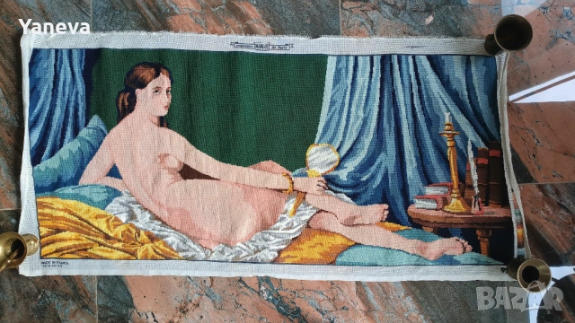„Венера с огледало“ , френски гоблен на марката Margot de Paris. , снимка 2 - Гоблени - 54457135
