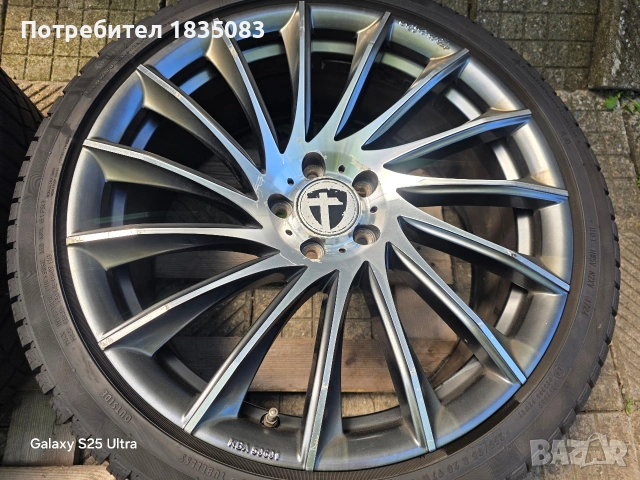 Лети джанти 20ки 5х112 Tomason + зимни гуми 255/35/20 Continental, снимка 7 - Гуми и джанти - 54504211