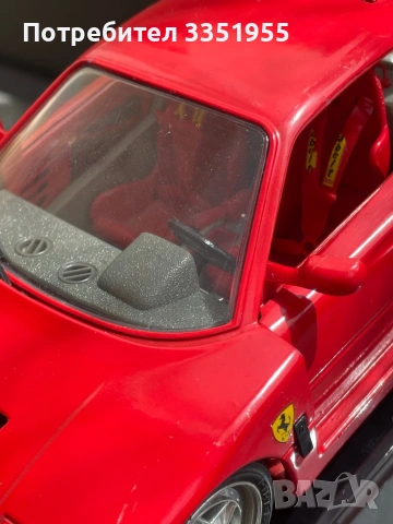Ретро модел на Ferrari F 40 1/18, снимка 4 - Колекции - 54199022