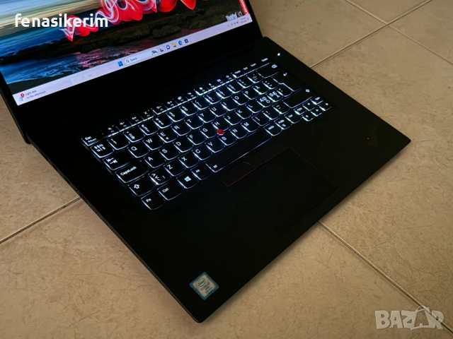 15.6' 4K UHD Touch i7-9850H Lenovo ThinkPad X1 Extreme Gen 2 @ 16GB DDR4/512GB NVMe/Бат 4ч, снимка 5 - Лаптопи за работа - 54205602
