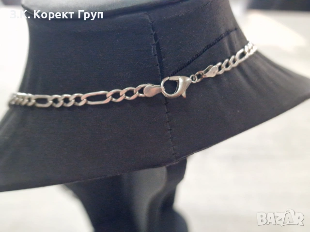 Мъжки сребърен синджир 925 / 18,93 гр., снимка 3 - Колиета, медальони, синджири - 54099732