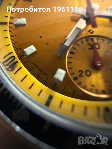 Продавам мъжки, ръчен часовник, SEIKO “Pogue” 6139-6002, Automatic Chronograph Vintage., снимка 4 - Мъжки - 55436190