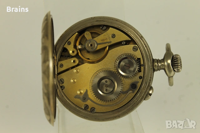 1900's REGULATEUR Френски Джобен Цилиндър Декориран , снимка 9 - Антикварни и старинни предмети - 54853442