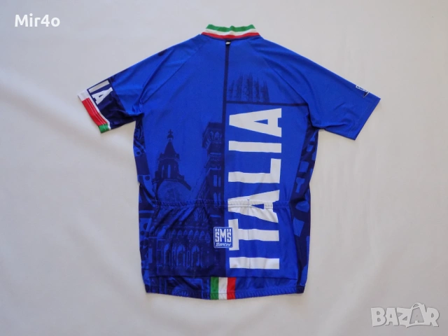 вело джърси santini italia тениска екип шосейно колоездене мъжко оригинал XL, снимка 2 - Спортни дрехи, екипи - 51351307