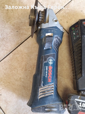Малък флекс на батерия Bosch GWS 18v Li, снимка 2 - Други инструменти - 54739951