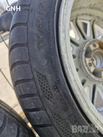 Джанти Intra 15 цола , 4х100 ,7j , et20 195/45/15 Bwm Vw Honda Opel, снимка 12 - Гуми и джанти - 54576489