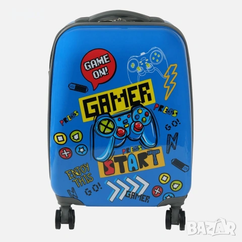 Детски куфар тролей син Gamer 22L_1260637, снимка 3 - Други - 55211616
