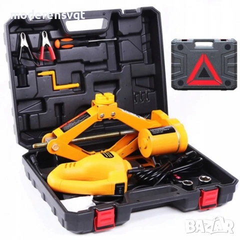 Електрически крик с гайковерт – 12V – 3 тона