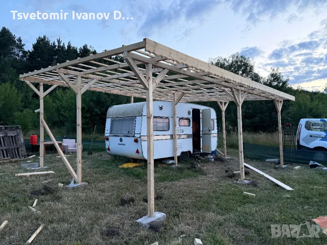 Изработване на навеси, снимка 2 - Ремонти на покриви - 55411243