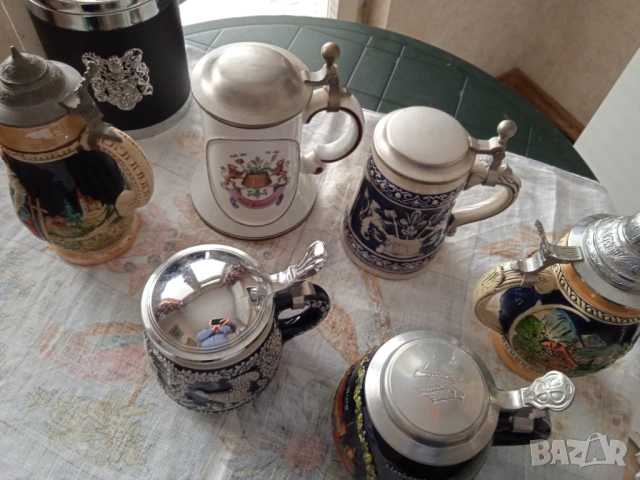  Колекция 6 бр.керамични халби, Подарък кофа за лед!, снимка 4 - Картини - 47522990