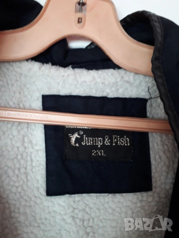 Мъжко яке с качулка, с топла подплата XL-2XL, снимка 3 - Якета - 54023219