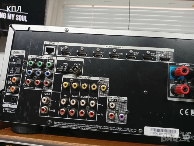 Ресивър ONKYO tx-nr 414, снимка 10 - Ресийвъри, усилватели, смесителни пултове - 54465685