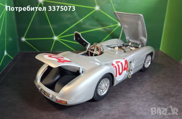  MERCEDES 300 SLR 1:18 Maisto , снимка 6 - Колекции - 54282693