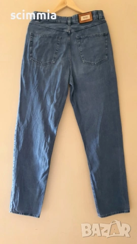 Светлосини мъжки дънки Hugo Boss W33 L34 (размер M/L) 100% памук, без забележки, снимка 4 - Дънки - 54583317