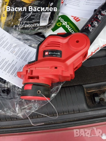 Продавам акумулаторен тример  Einhell GC-CT 18/28Li, снимка 2 - Градинска техника - 54484563