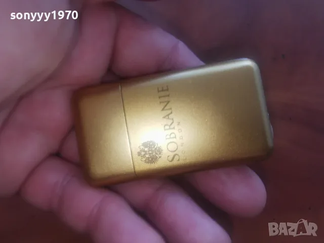 SOBRANIE GOLD NEW-ЗАПАЛКА С РЕОТАН 0608261148, снимка 5 - Колекции - 55570236