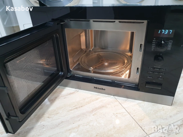 17L - 600мм - Miele M6032 Микровълнова Фурна с Грил за Вграждане, снимка 3 - Микровълнови - 54461357