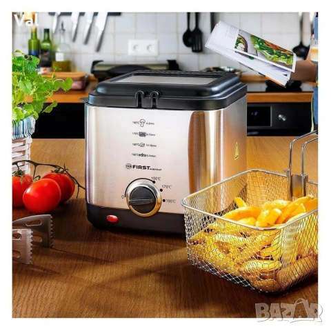Фритюрник с вместимост 1,5 литра, мощност 900 W FIRST, снимка 6 - Фритюрници - 54671323
