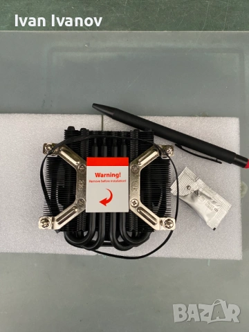 Чисто нов нископрофилен охладител ID-COOLING IS-30A Black (AMD AM4/AM5) - Продавам / Заменям за Inte, снимка 3 - Други - 54936429