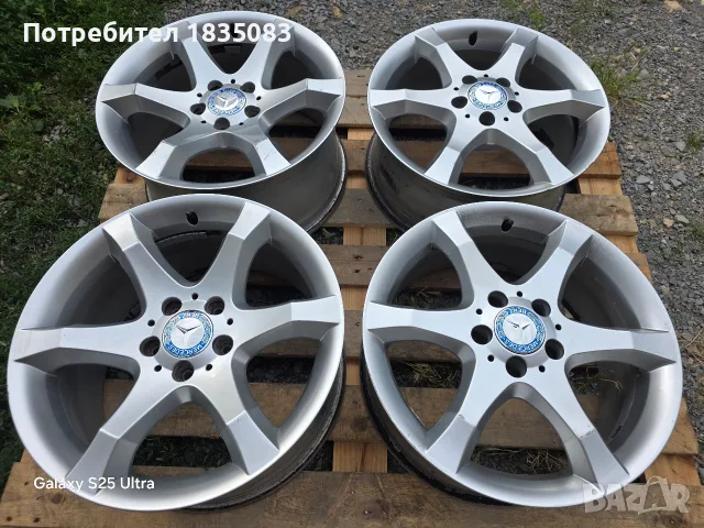 Лети джанти 17ки 5х112 Mercedes Sport Pack, снимка 3 - Гуми и джанти - 55408075