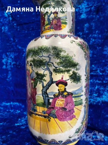 Красива китайска ваза Shang , снимка 4 - Антикварни и старинни предмети - 53997923