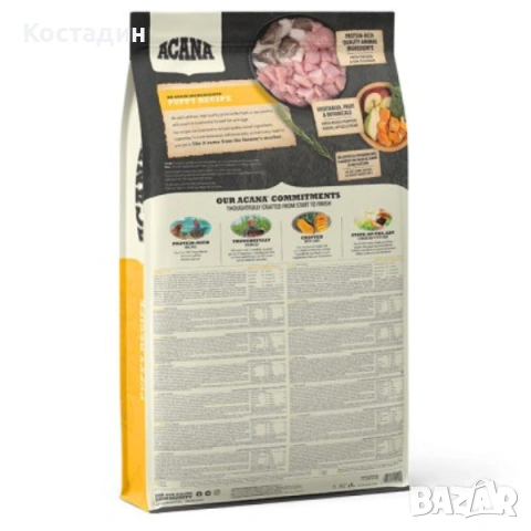 Пълноценна Храна за Подрастващи Кучета от Всички породи - 11.4кг - Puppy&Junior - Acana, снимка 2 - За кучета - 54614276