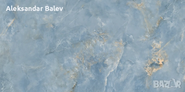 Гранитогрес Aquamarine Blue Pol 120х60 см – 3 бр. цели плочки + подарък парчета, снимка 2 - Облицовки - 55174086